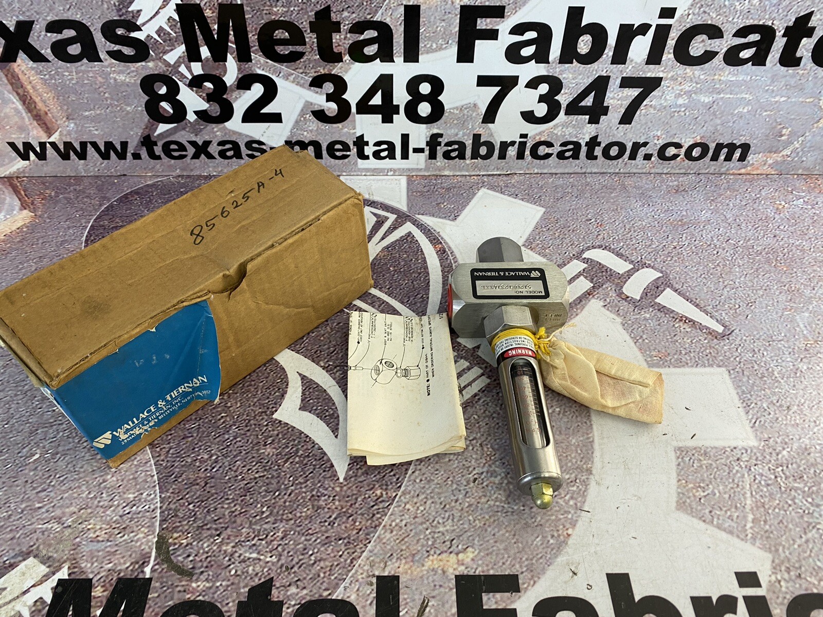 Wallace & Tiernan 5120M12314XXL 1/2” Armored Purge Meter