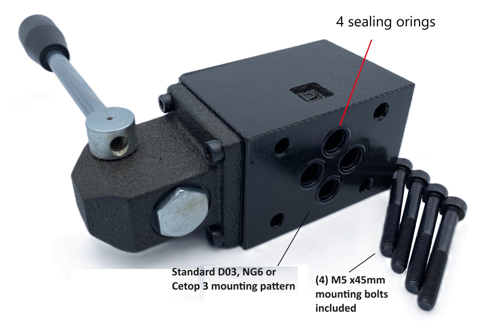 Hydraulic Directional Control Valve D03 (NG6) Manual Lever 21 GPM 4560 psi