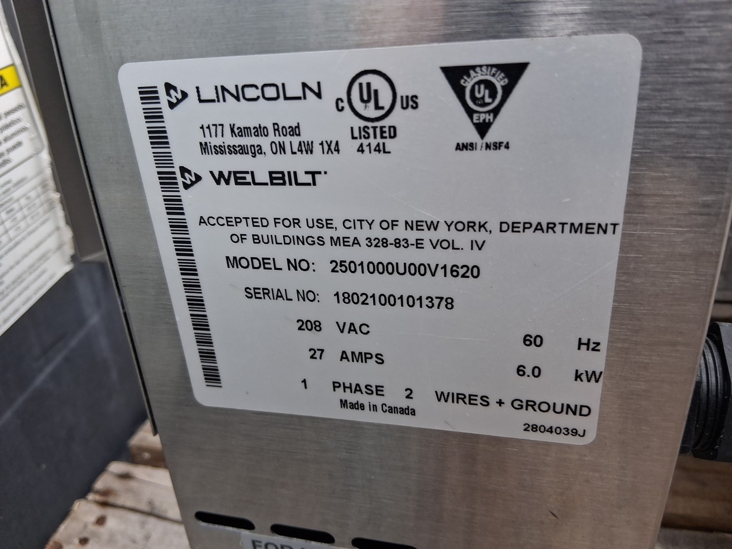 Cti Lincoln Impinger 2501 Countertop Electric Conveyor Oven Ventless Commercial