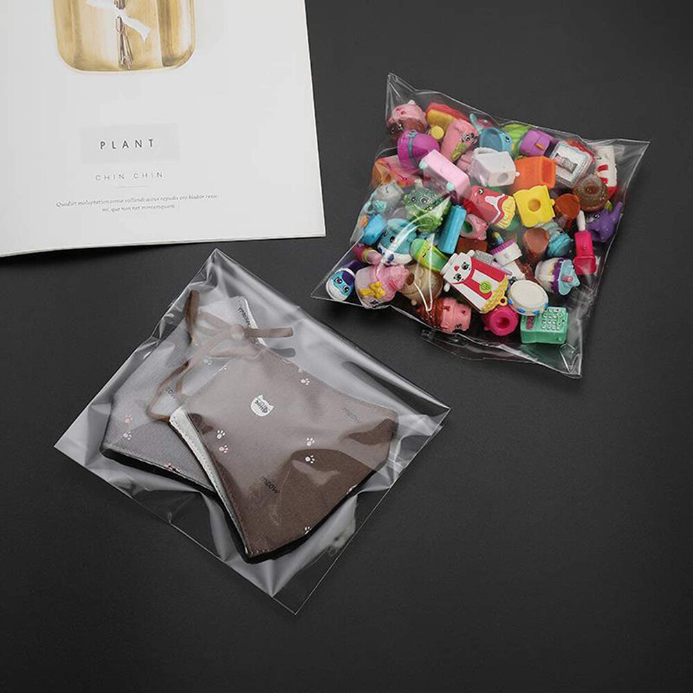 Clear Plastic Bags Resealable Self Seal Cello Bag Lip Tape Poly Apparel T-Shirt
