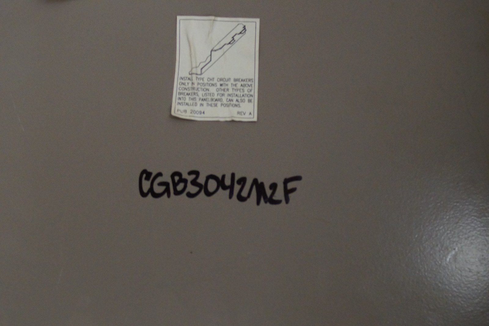 Universal Main Breaker Cover for GE & Cutler-Hammer Panels (New)