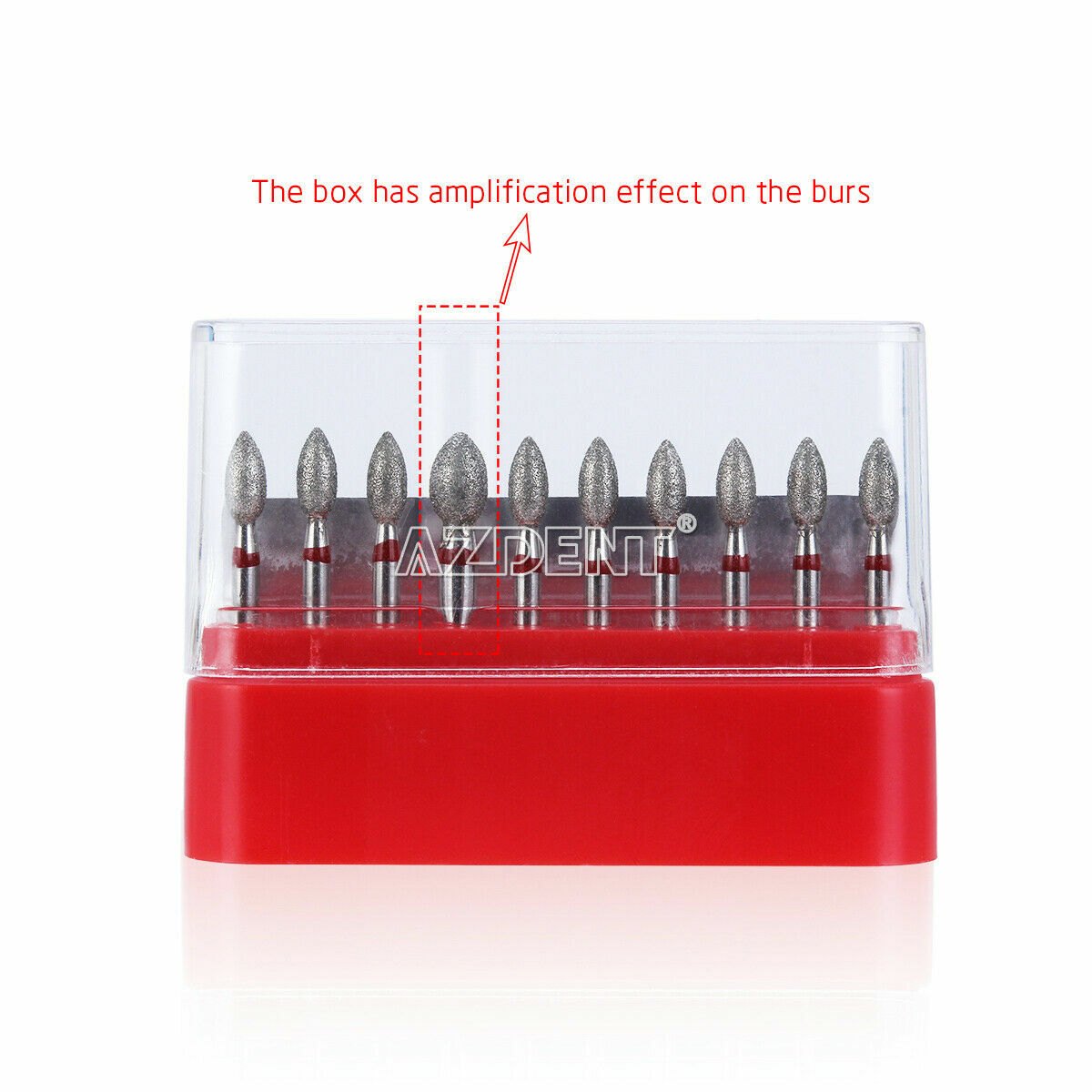 Dental Diamond Burs Football FG 368-023 Egg Shape Coarse Grit High Speed Burr
