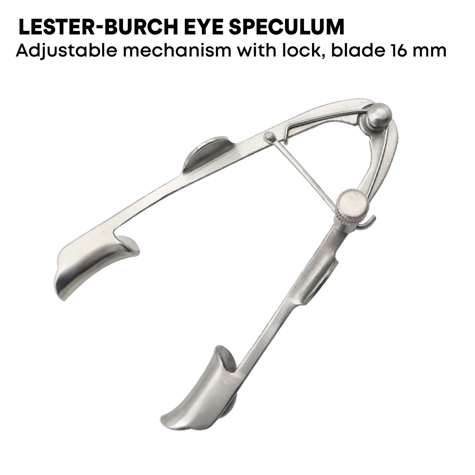 Lester-Burch Eye Speculum Blade 16 mm Stainless Steel Ophthalmic Instruments