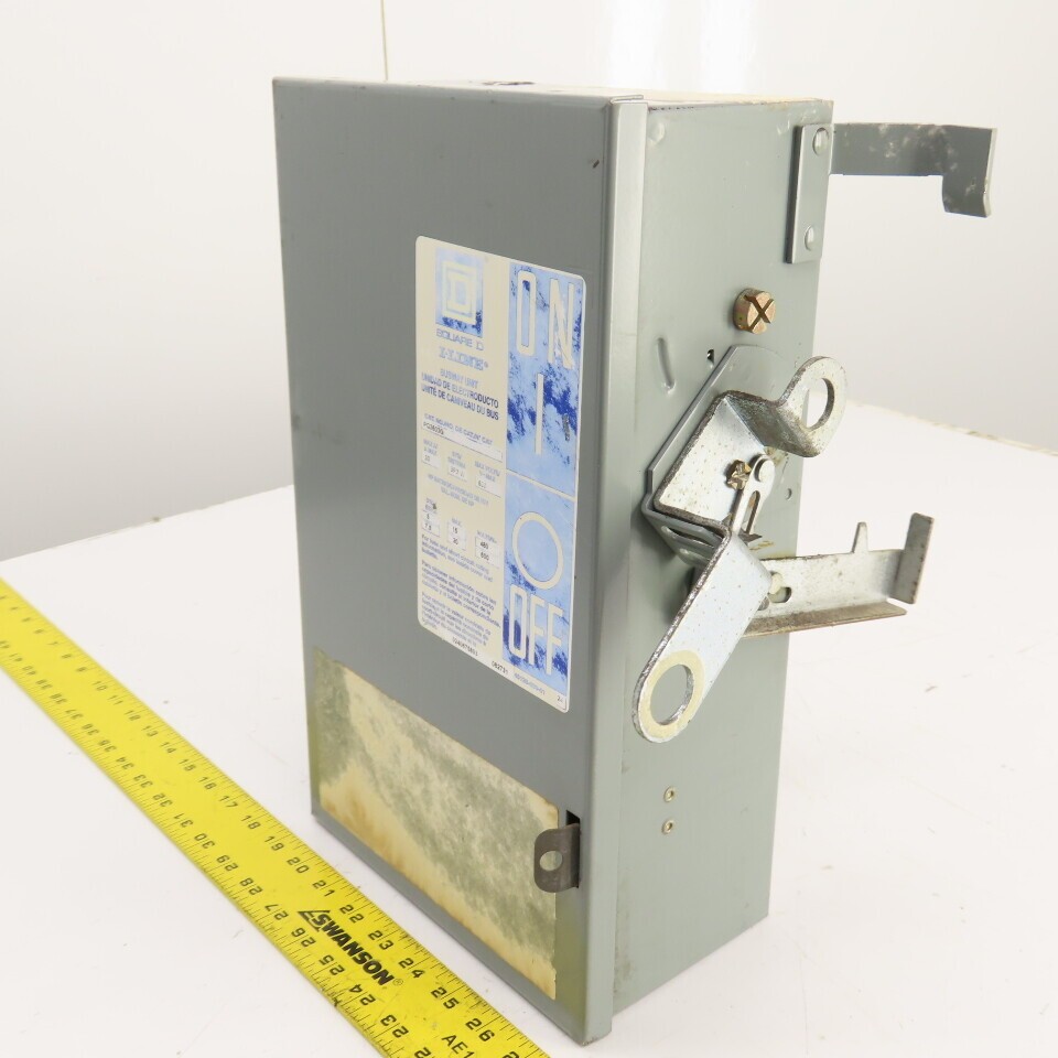 Square D PQ3603G I-Line Fusible Busway Plug Switch Unit 30A 3P 3W 600V