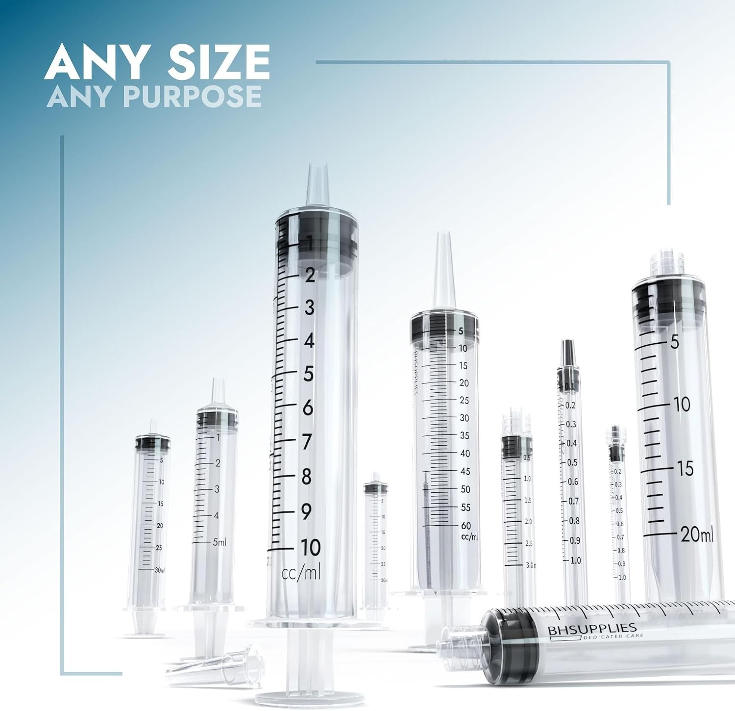 1Ml Luer Lock Tip Syringes (No Needle) – Sterile, Individually Wrapped – 100