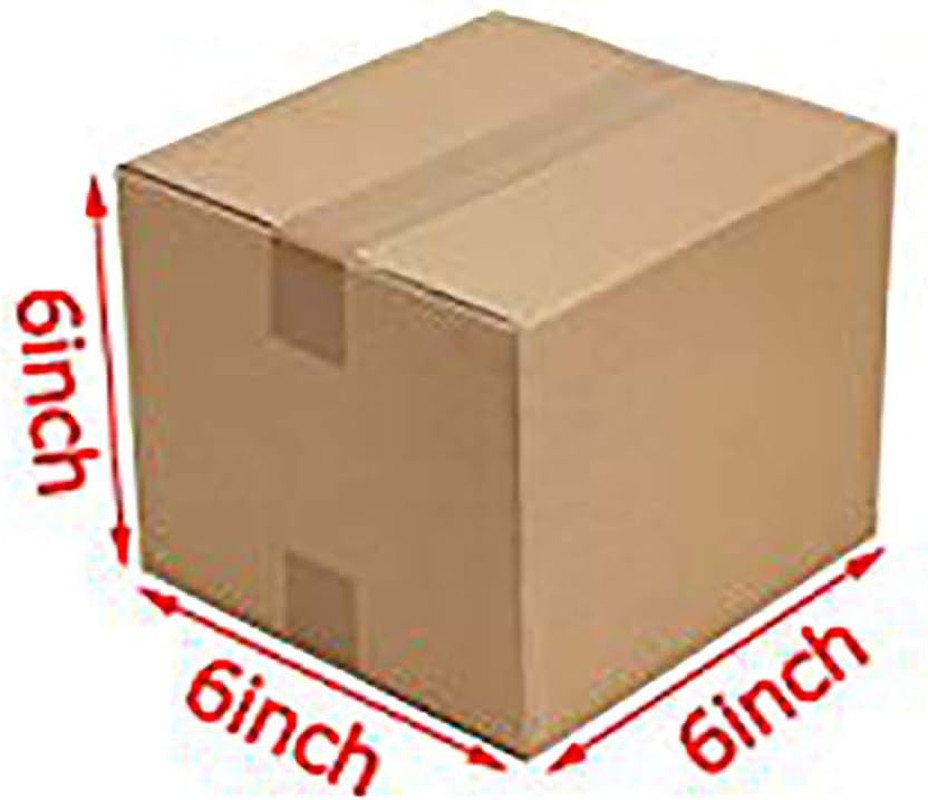 Pack of 10 Small 6x6x6 Corrugated Cardboard Moving Boxes for Easy Packing