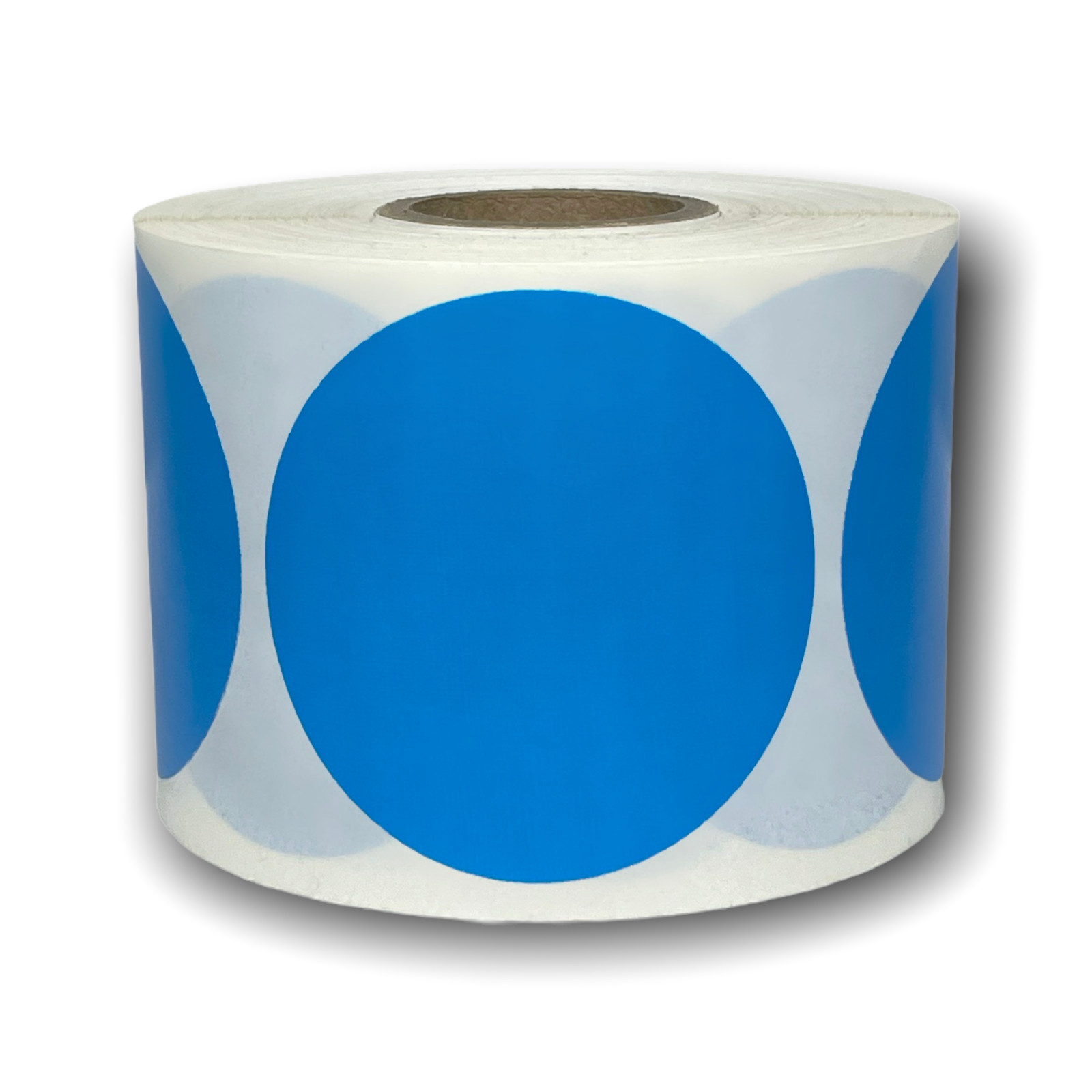 Zebra Rollo 2″ Round Blue Direct Thermal Labels Self-Adhesive Stickers 750 PCS