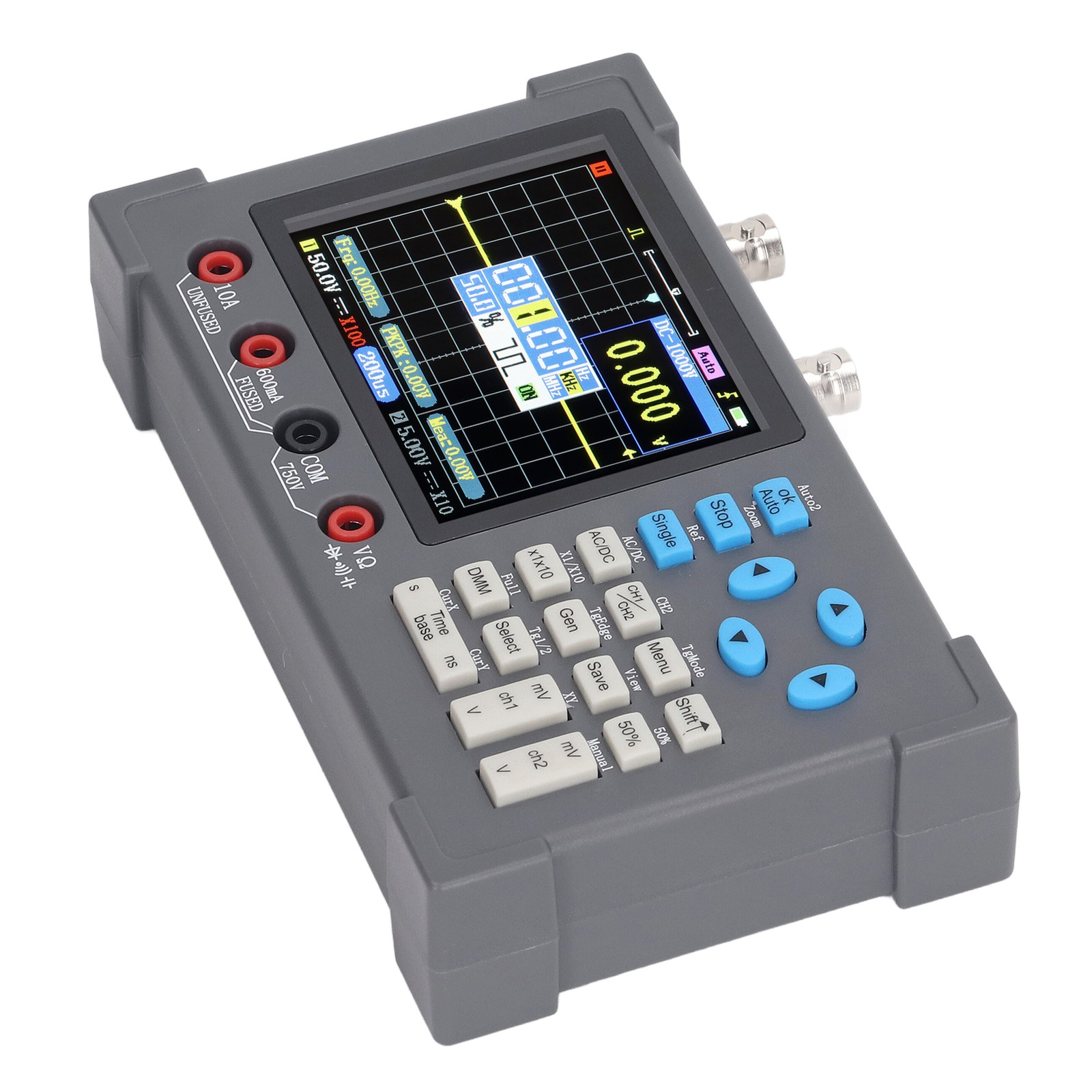 NEW Digital Oscilloscope 3 In 1 Multimeter Signal Generator 120M 250MSa/s 3.2in