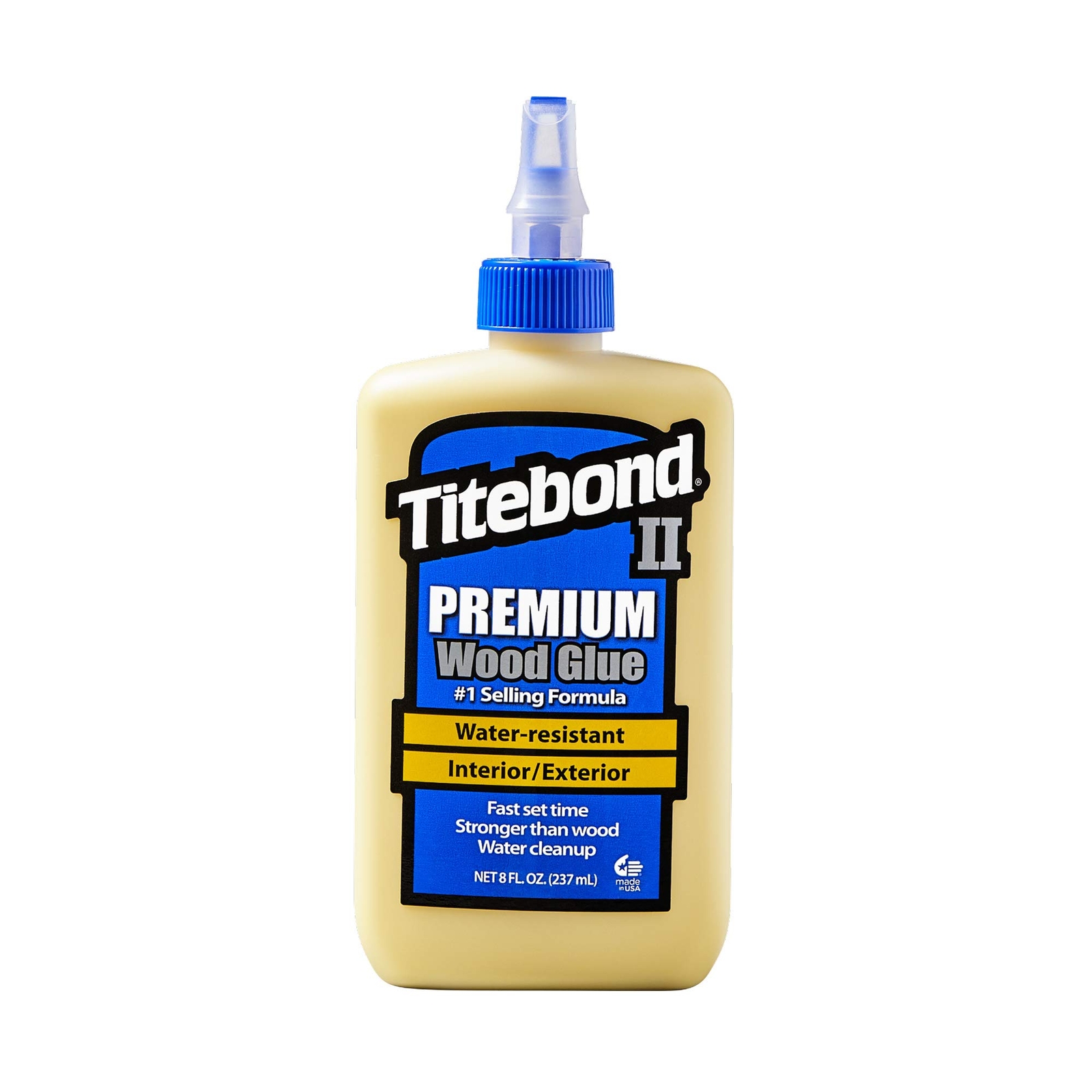Titebond 5003 II Premium Wood Glue, 8-Ounces Water Resistant Interior / Exterior