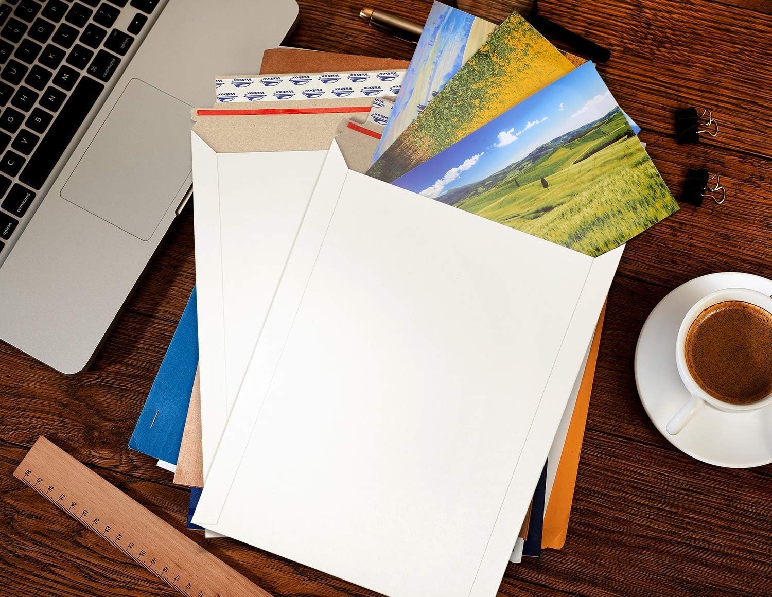 100/400 Rigid Flat Photo Mailers Document Envelopes Cardboard Self Seal Mailer
