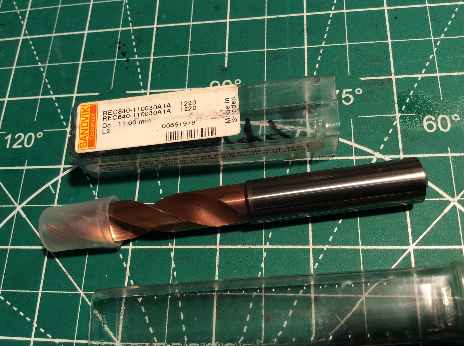 1 pc Sandvik S/Carbide Drill REC840-1100-30A1A 1220 Coolant 11.0 mm New (490)