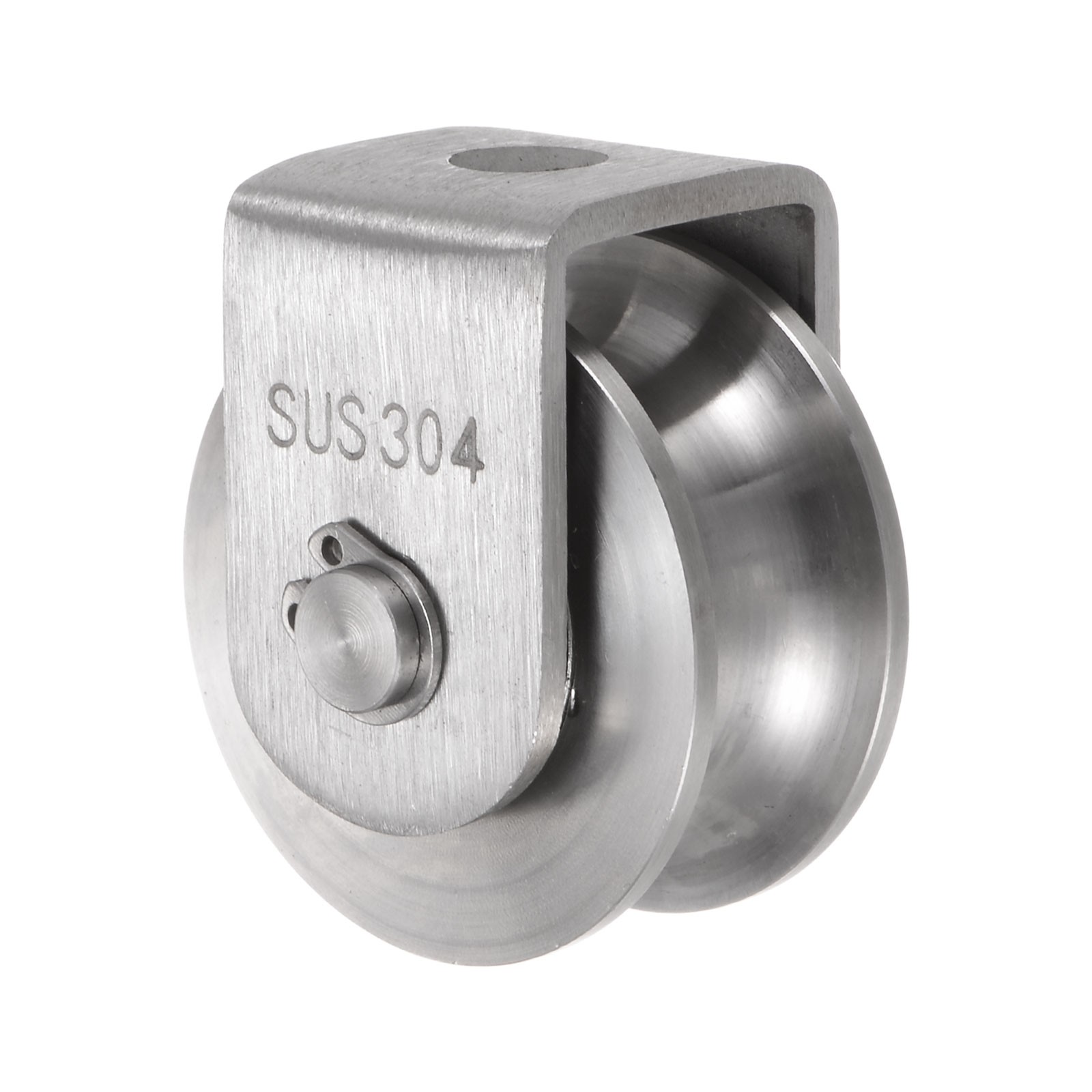 U Groove Wheel Pulley 304 Stainless Steel 1.9″ Dia Loading 880lbs Width 0.62″