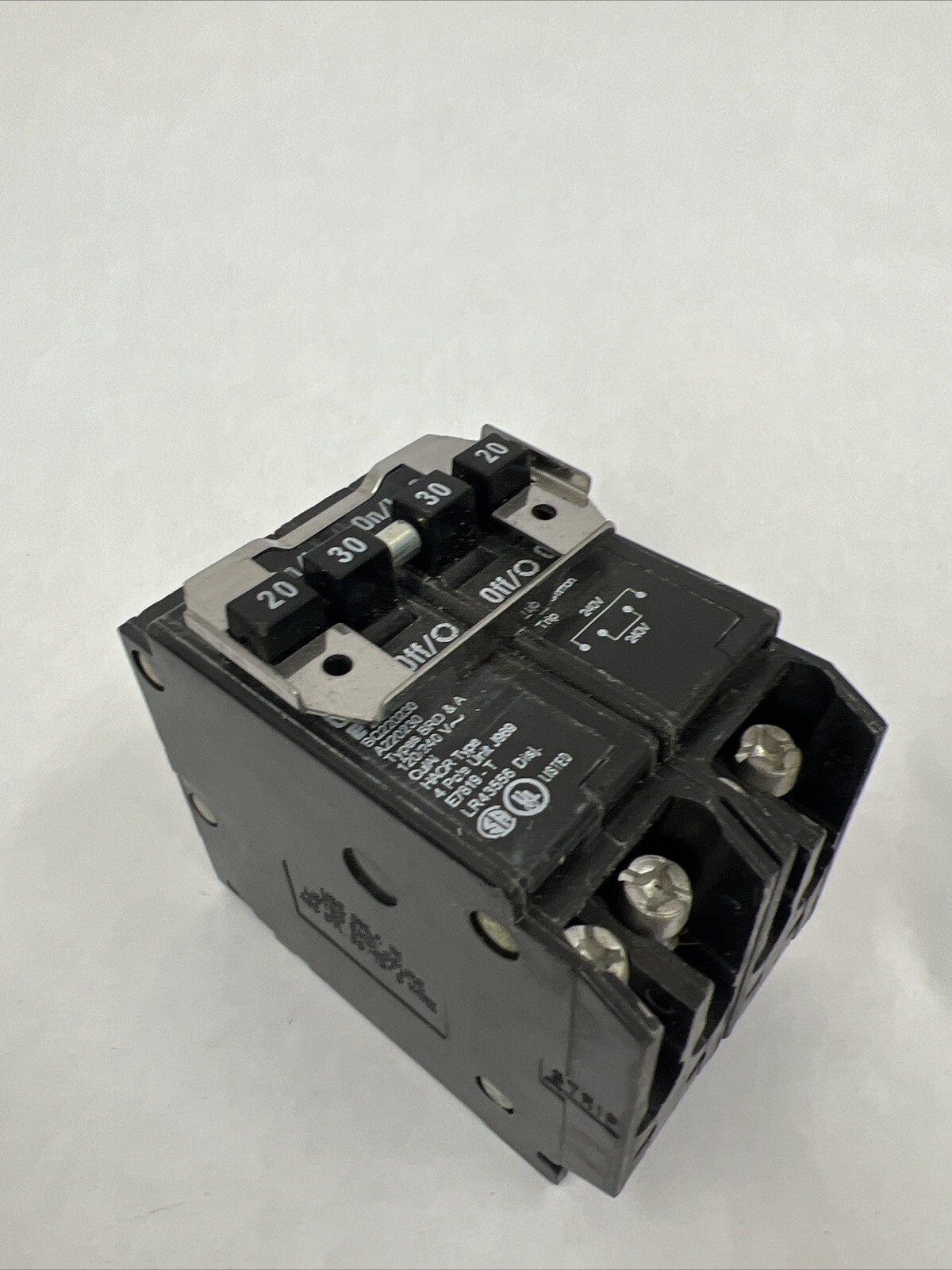 T&B TQQB 220250 Thomas Betts Quad Breaker 2-Pole 20A and 2 -Pole 50A