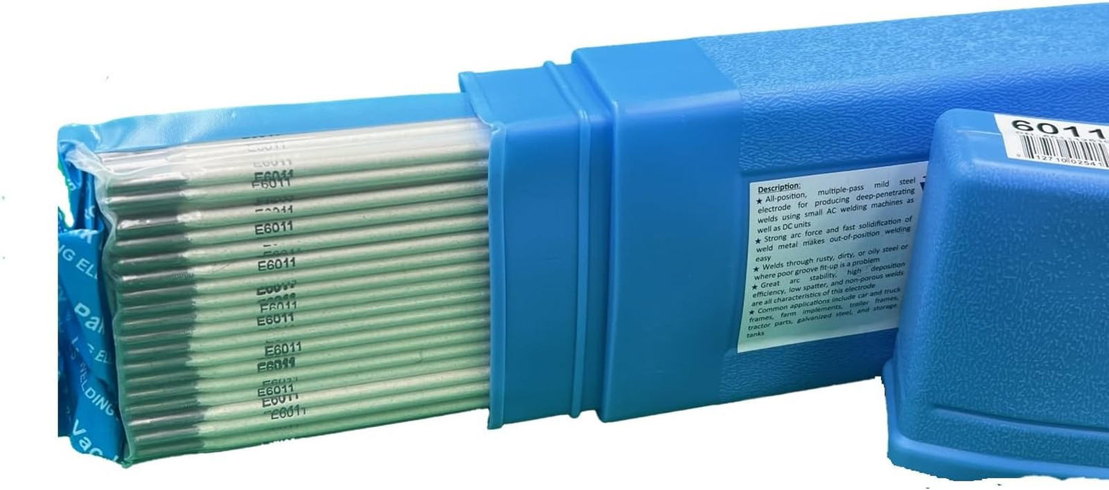6011 Welding Rod 1/8″, E6011 Stick Welding Electrodes 5Lbs with Arc Stability E6