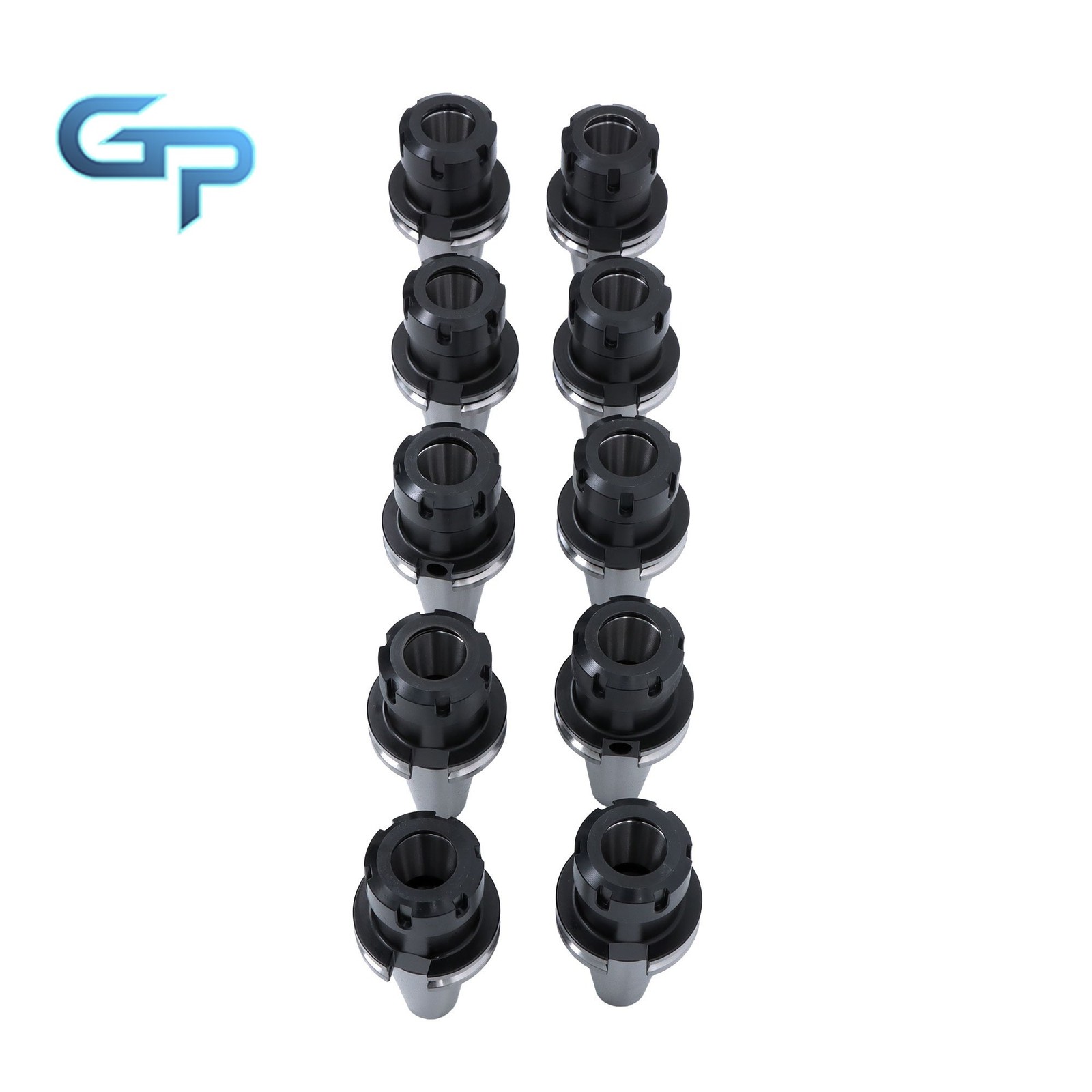 CNC Milling Tool Holder Set 10pcs CAT40 ER32 2.76″ 70mm Chuck