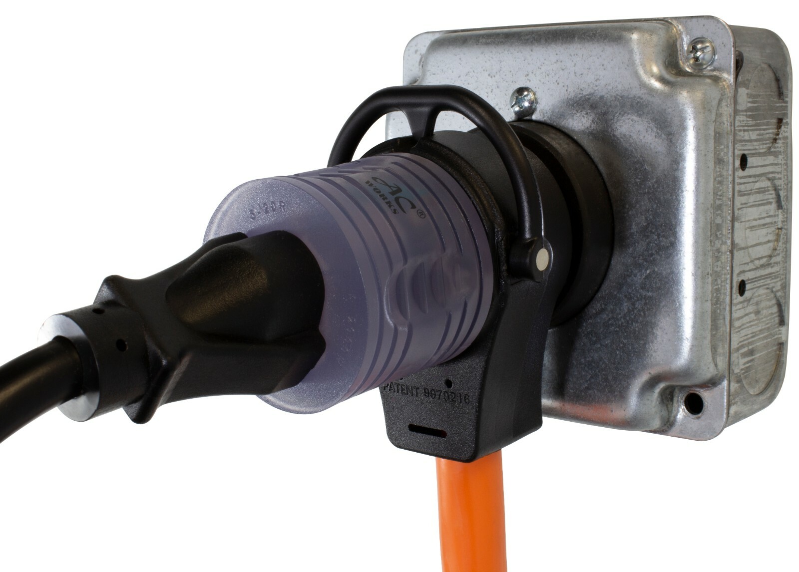 30A Piggy-Back TT-30 Plug to NEMA 5-20 Household Connector Adapter by AC WORKS®