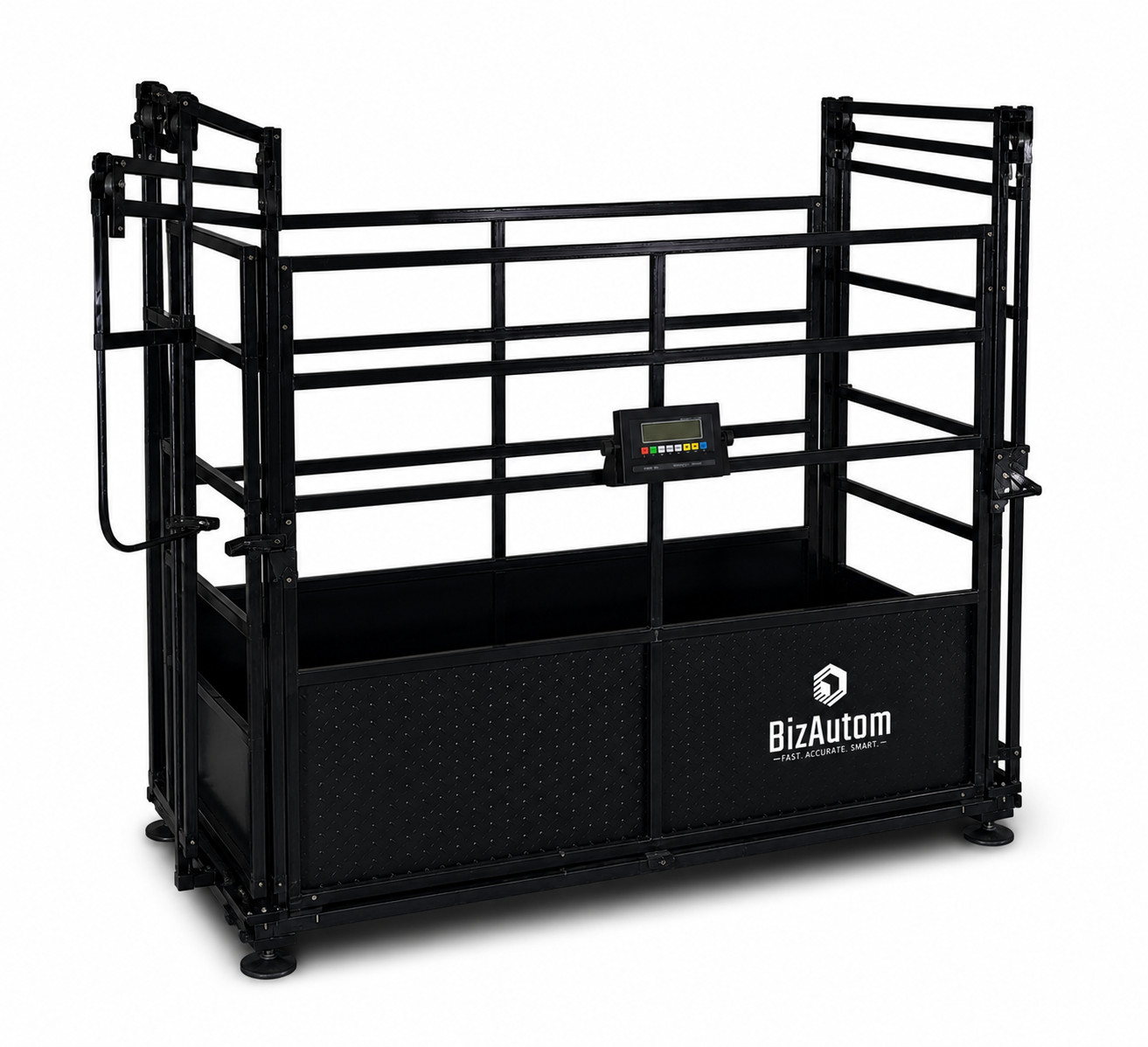 New BizAutom Livestock Caged Cattle Scale with Premium Digital Weight Indicator