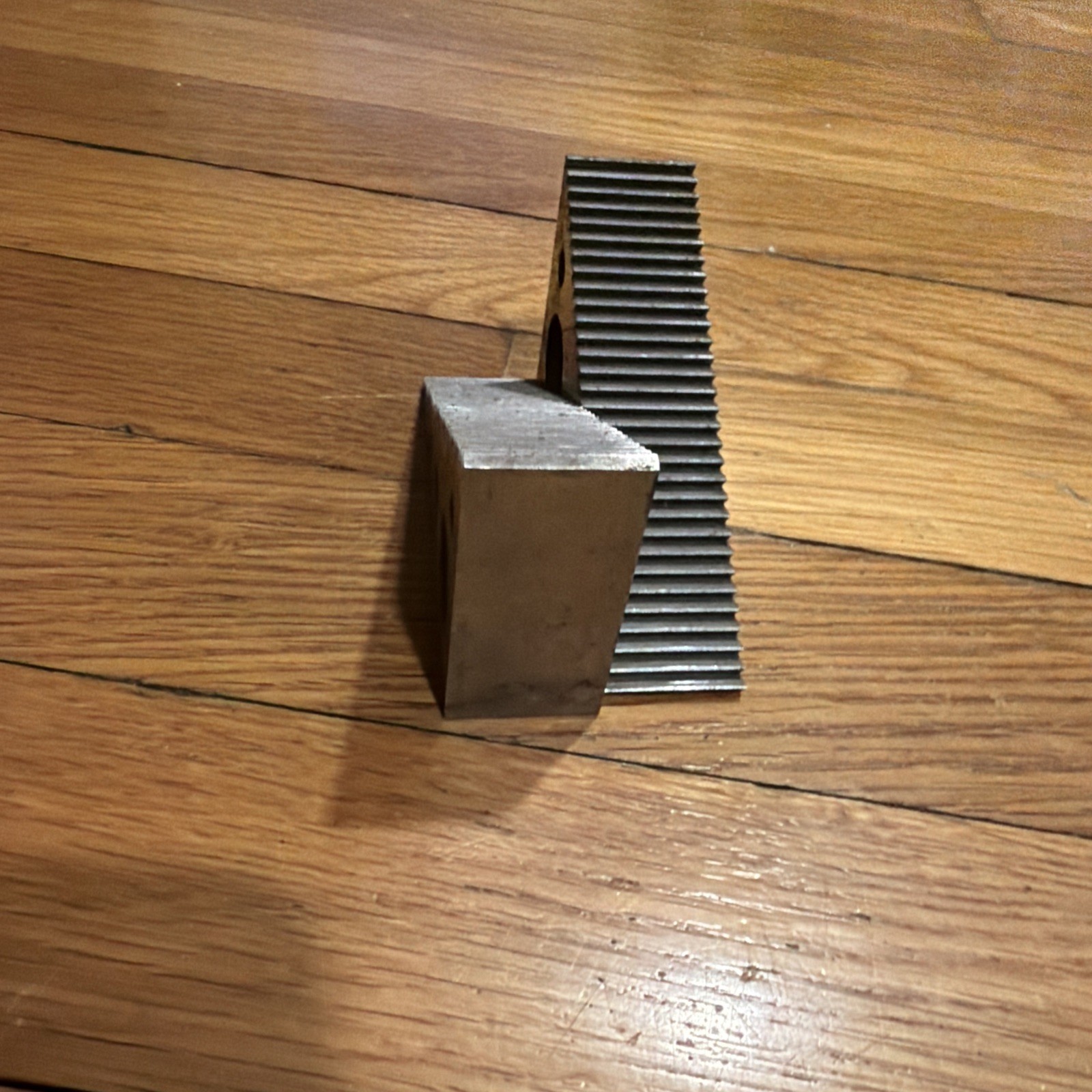 Industrial Step Blocks Set 2 Pc 3.5” Base Used Nice