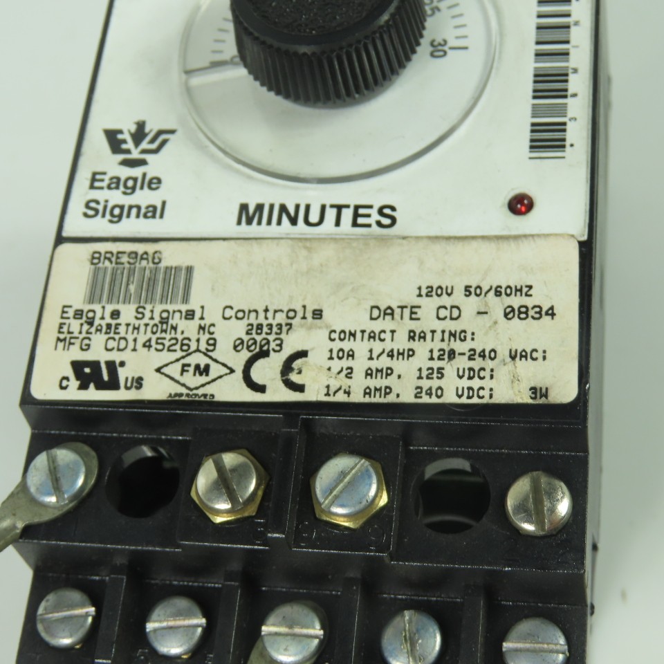 Eagle Signal BRE9A6 Electronic Reset Timer 120V 0-30Min