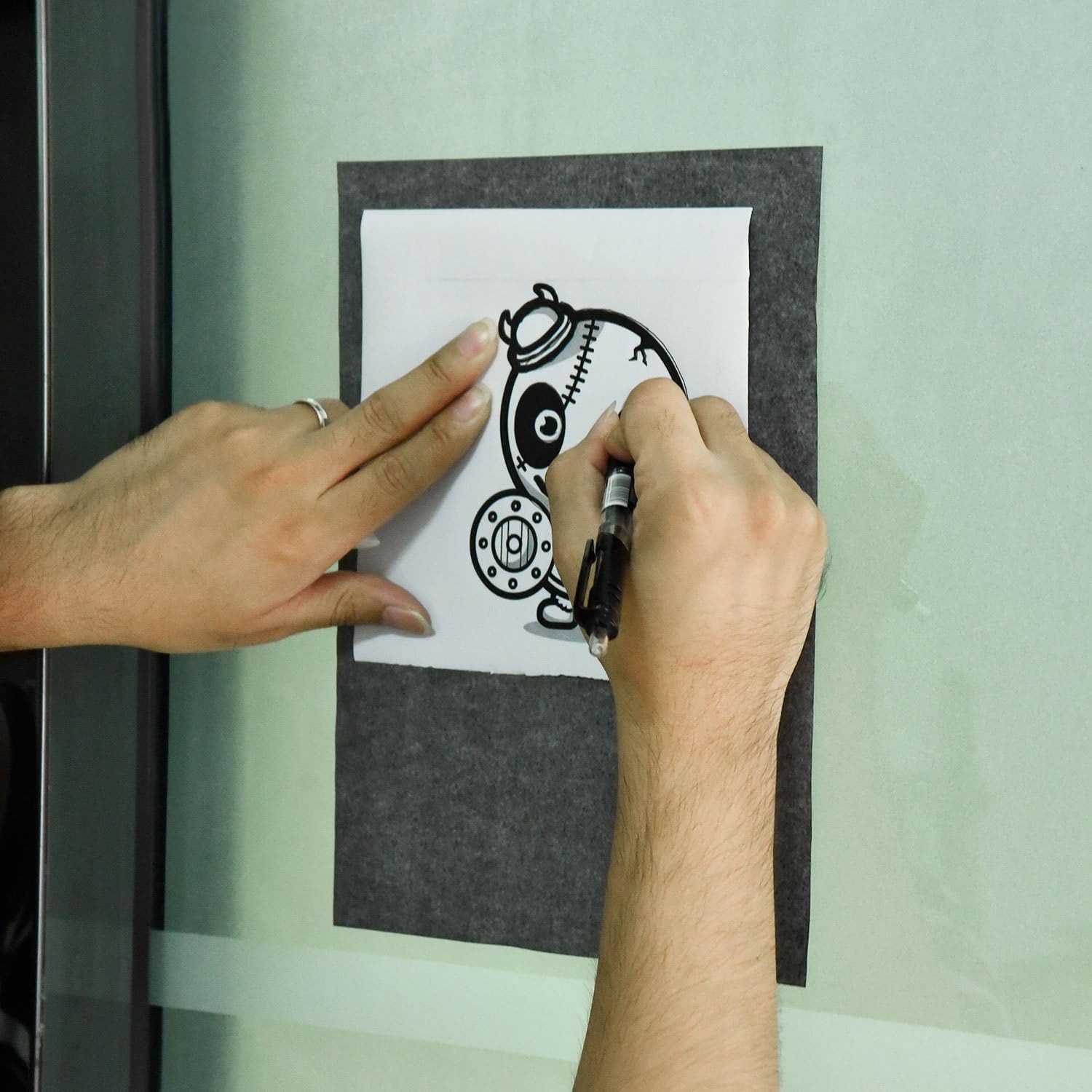 100 Sheets Carbon Transfer Paper 8.5×11 Black Tracing Paper for Art