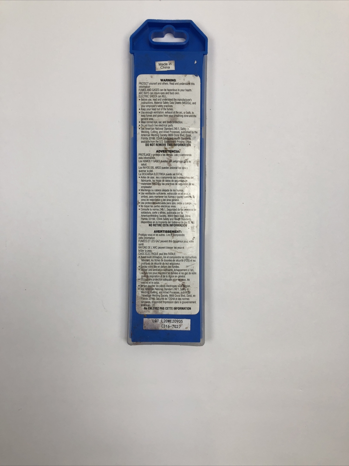 Radnor Tungsten Electrodes Rod 2% Lanthanated Ground & Annealed 5 Pcs 3/16″ X 7″