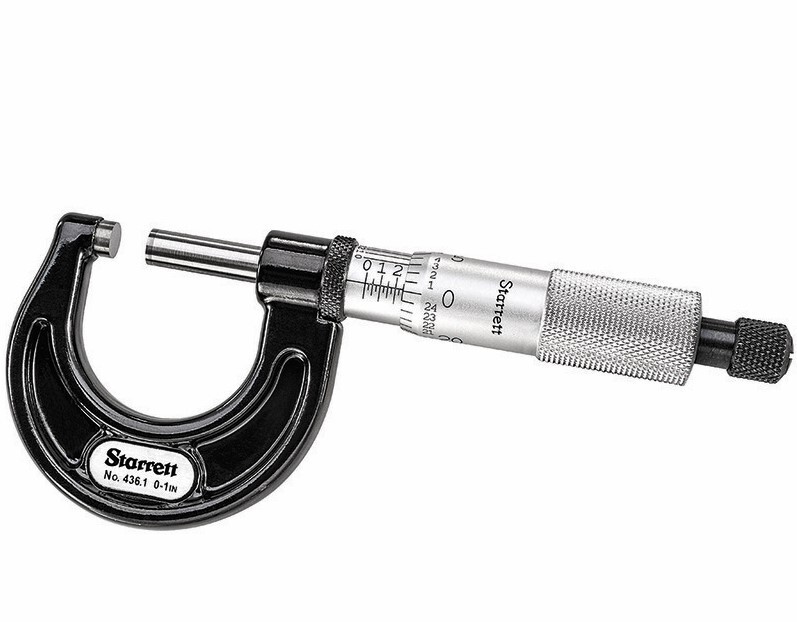 Starrett #67997 T436.1XRL-1 Outside Micrometer – 0-1 in Range, «Free Shipping»