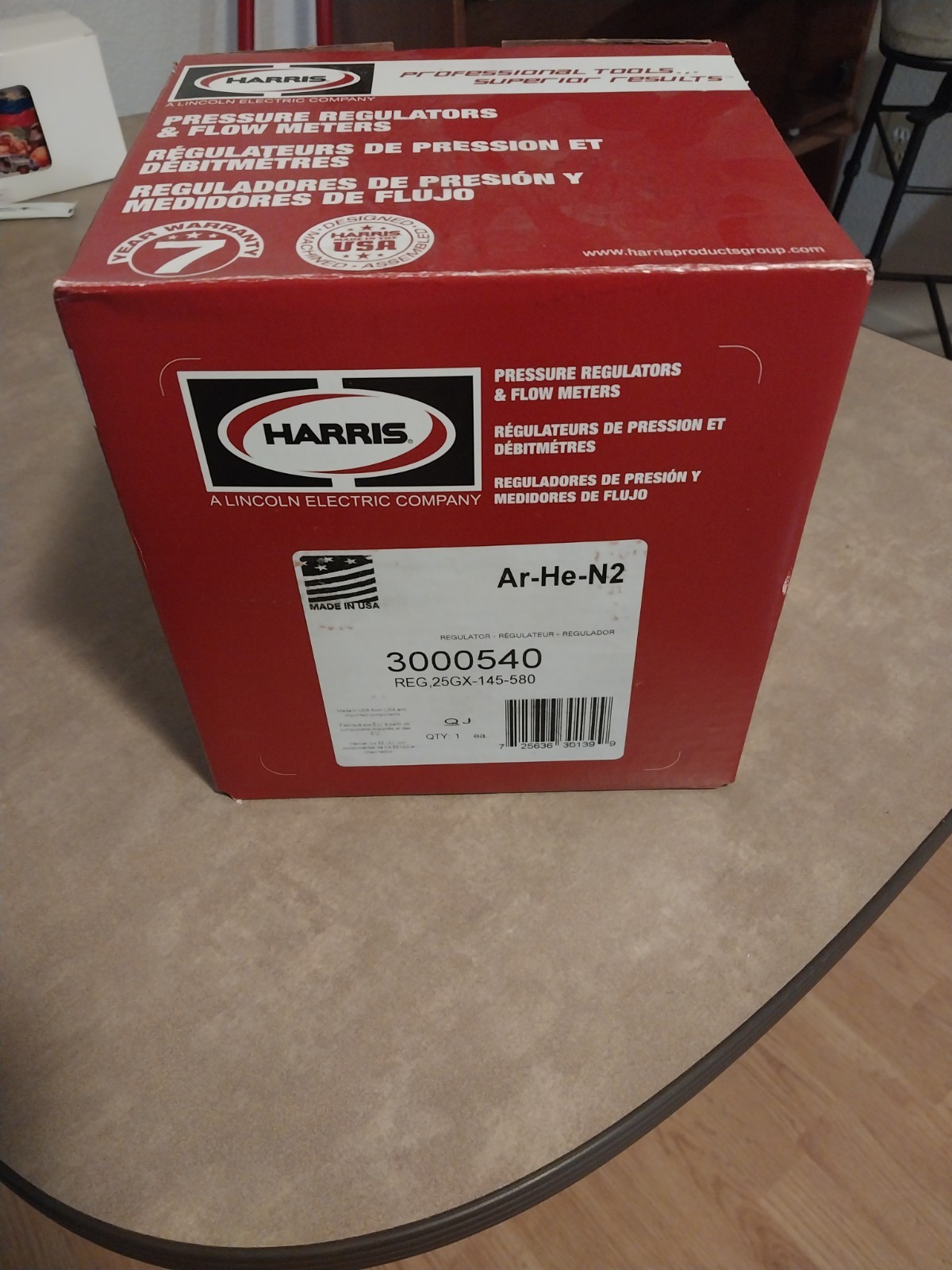 Harris 25GX Pressure Regulator & Flow Meter Reg 25GX-145-580 – 3000540