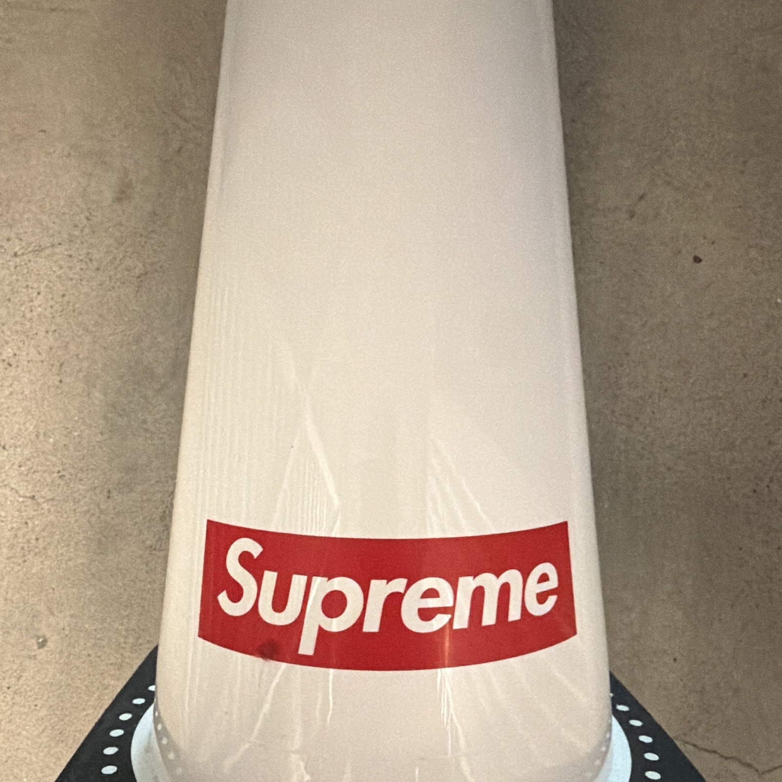 Supreme 36 in White Traffic Cone with Black Base Model TF9023M