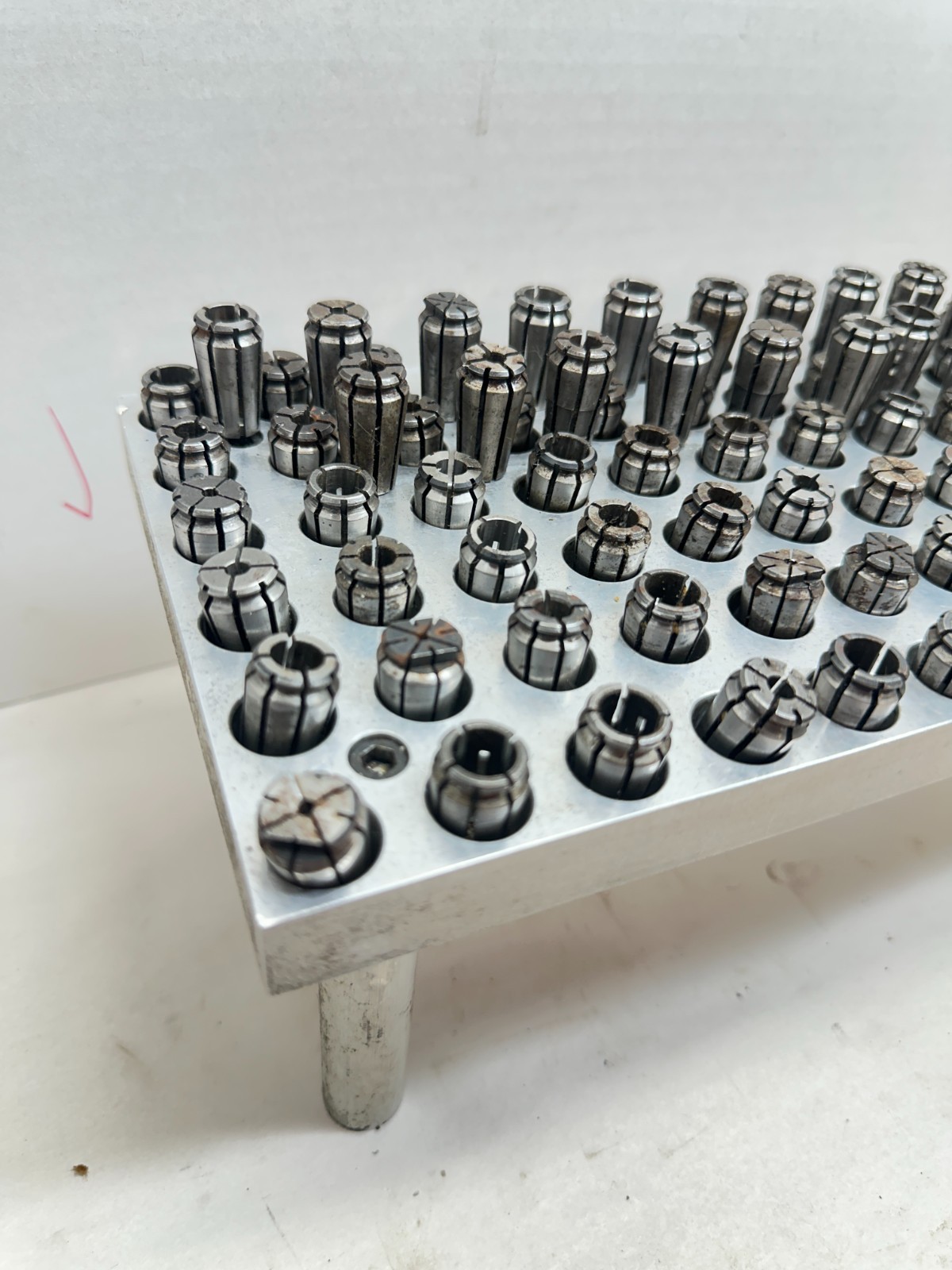 Lot of 101! – Accura-Flex Collets TSD AF Series with Aluminum Holder
