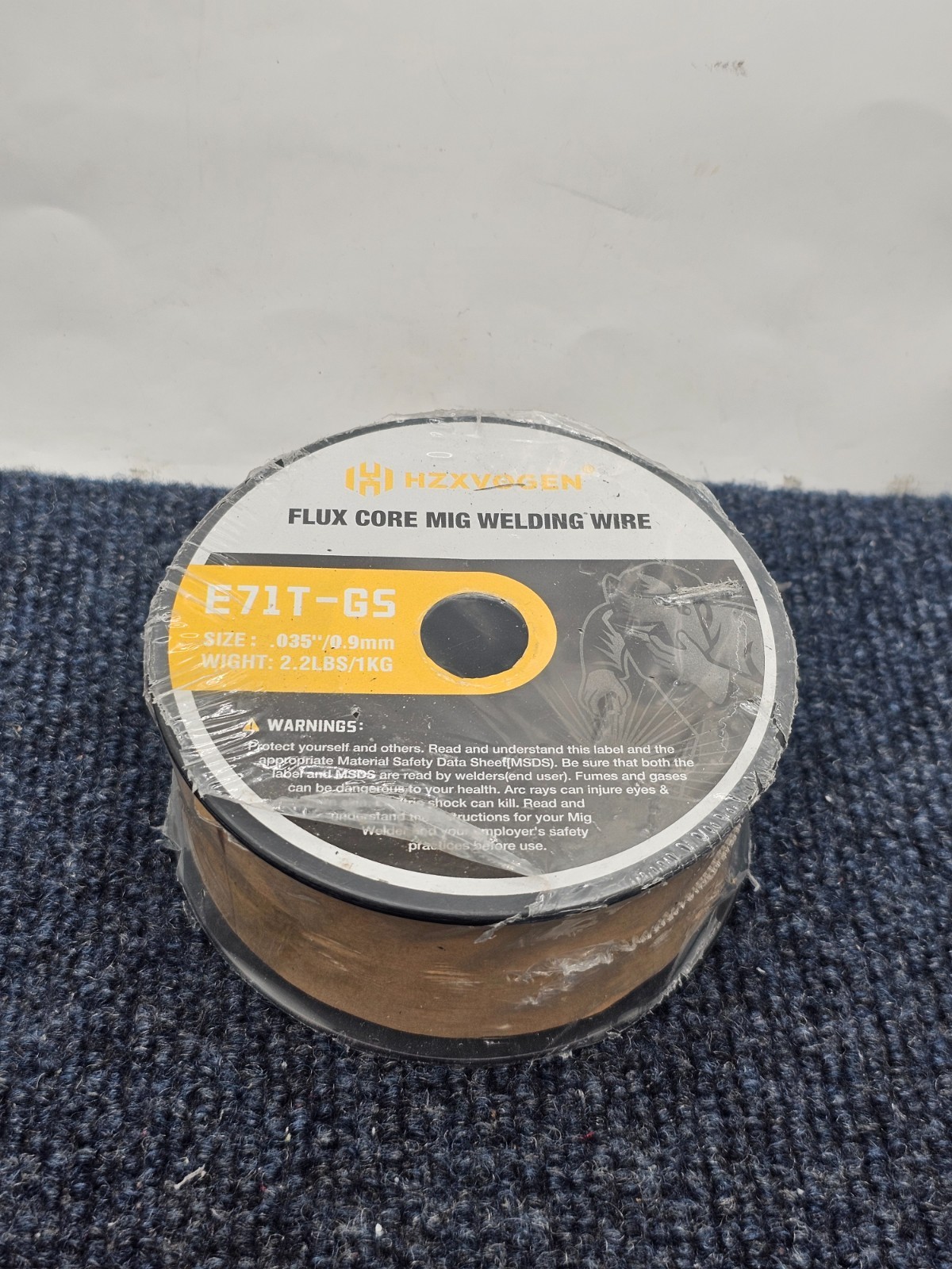 HZXVOGEN E71T-GS .035-inch Flux Core MIG Welding Wire 2.2 lbs / 1kg
