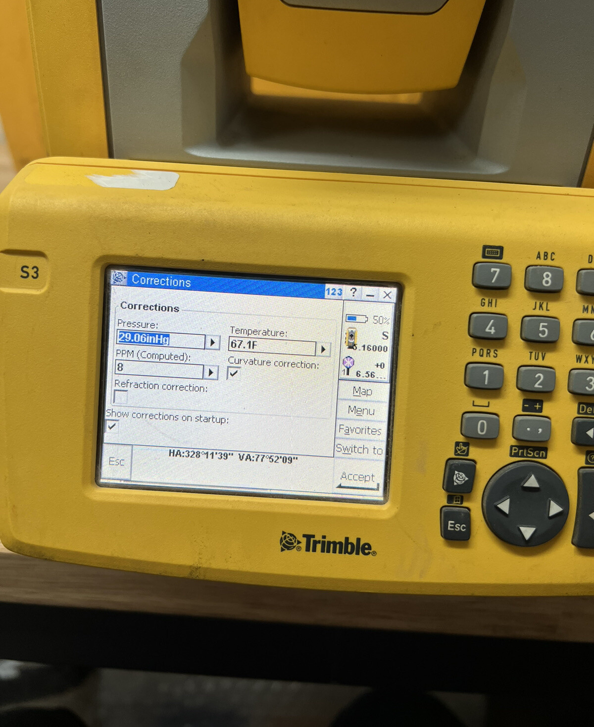 Trimble S3 5” DR Total Station with case A