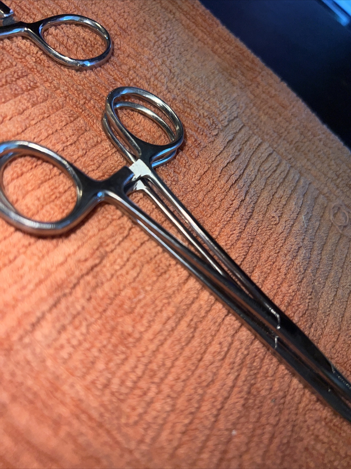4- Pcs Backaus Towel Clamp Forceps 3 -5” 1- 5.5″ Surgical Dental Instruments
