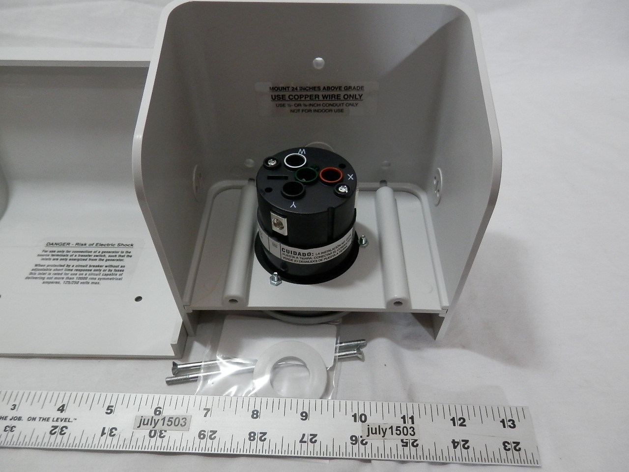 NEW Reliance PBN50 50 Amp Outdoor Power Inlet Box Plastic CS6375 CS6364 3R