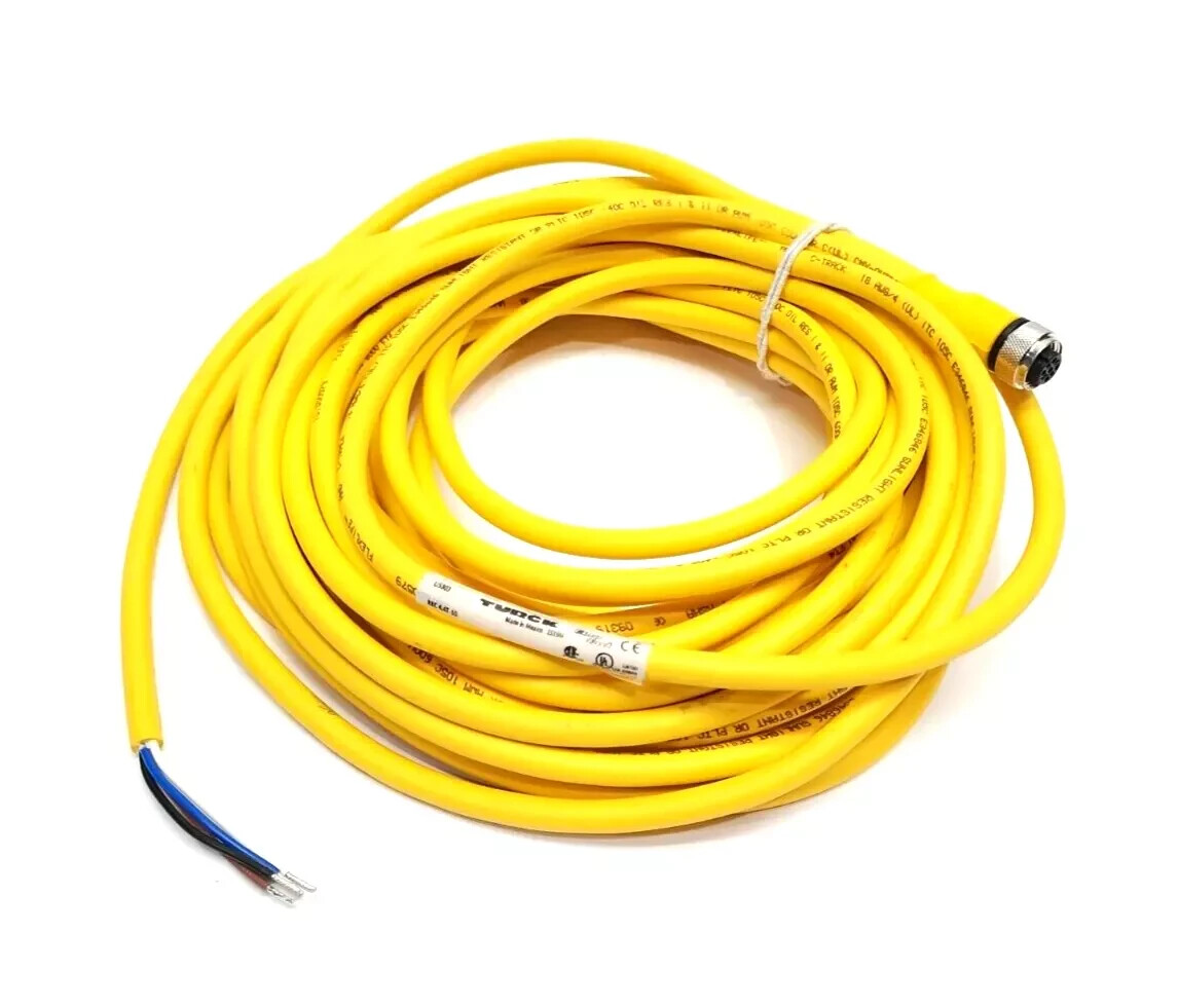 TURCK RKC 4.4T-10-RSC 4.4T U5303 Eurofast Actuator Sensor Cable M12 4-Pin Female