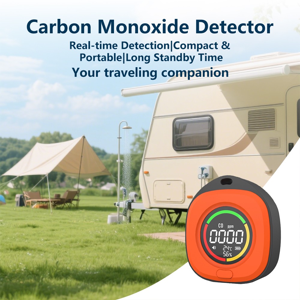 Carbon Monoxide Detector Real-Time Temperature Humidity CO Gas Monitor Device
