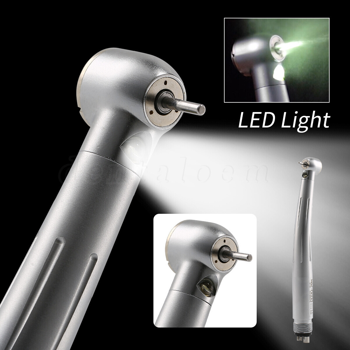 Dental High Speed Handpiece with LED Light E-generator 4 Hole Pana Max US STOCK