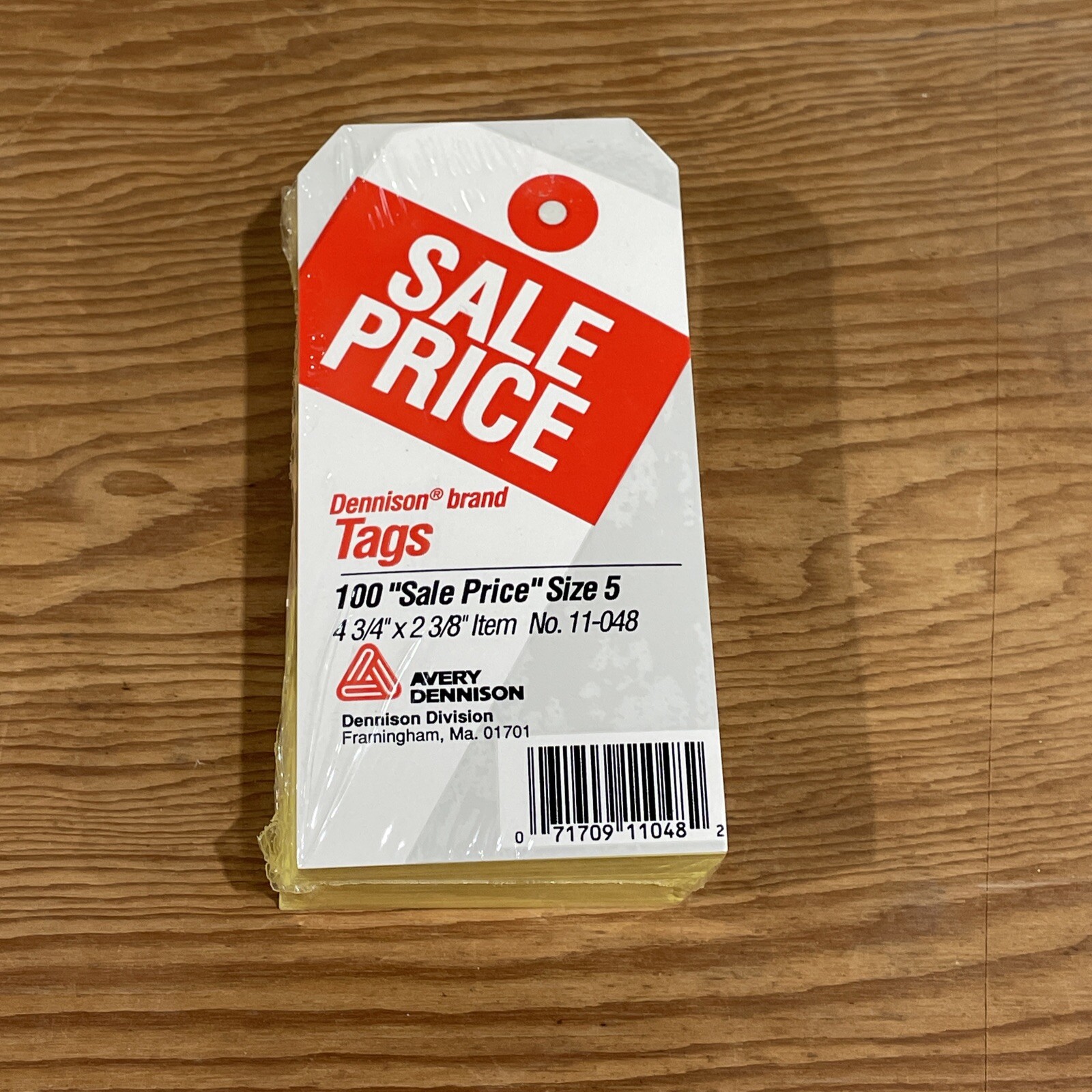Dennison Sale Price Tags, Pk of 100 Size 5 – 4 3/4″ x 2 3/8″ New/Sealed