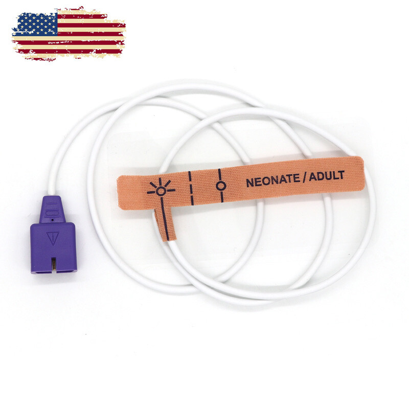 US 40pcs Nellcor Disposable Oximax Spo2 Sensor Compatible For Neonate/Adult 9Pin