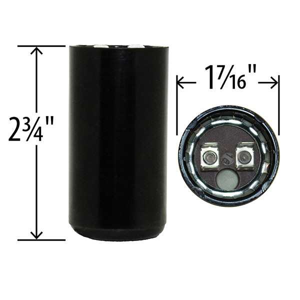 (2) PACK 21-25 uF x 110 / 125 VAC BMI # 092A021B125AC1A Motor Start Capacitor