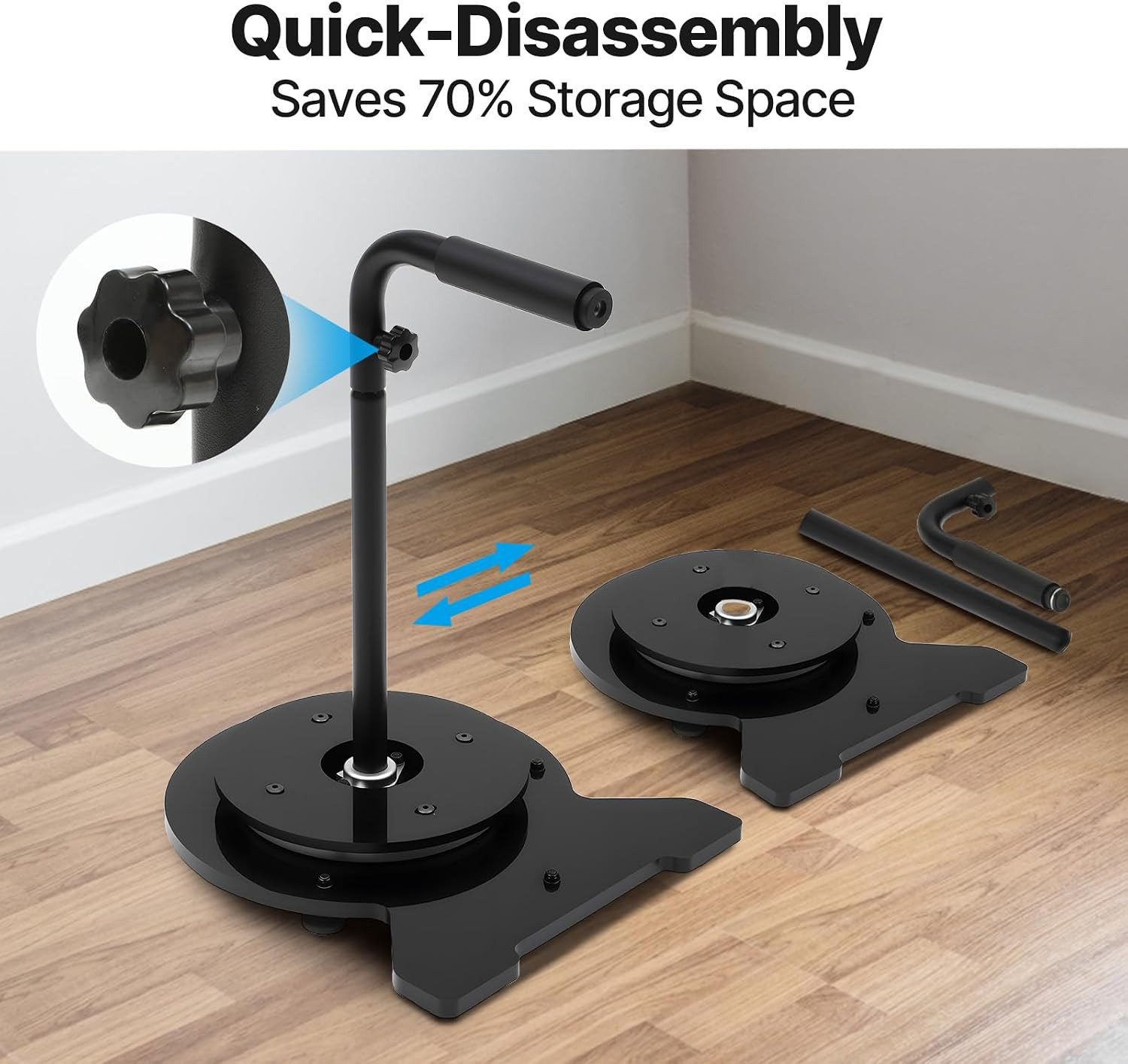 Heavy-Duty Rotating Aluminum Cable Caddy – Supports 220 Lbs, Quick Install