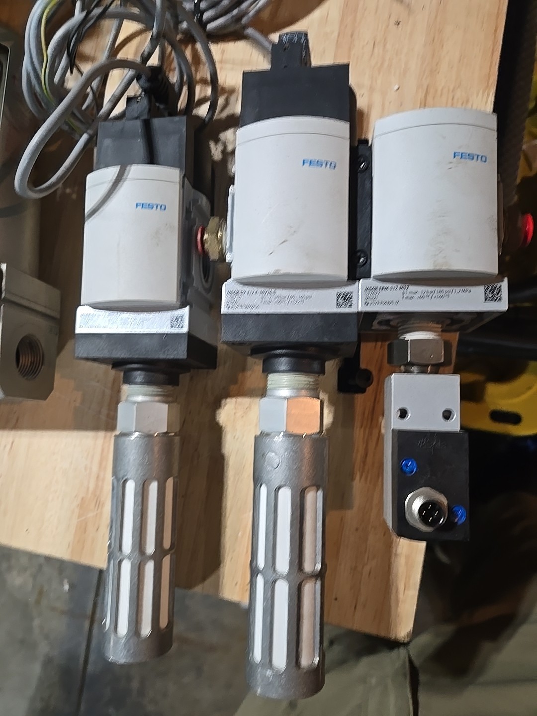 FESTO MS6N-SV-1/2-C-10V24-S ( Two Of These), MS6N-FRM-1/2-M12, PEV-1/4-B-M12