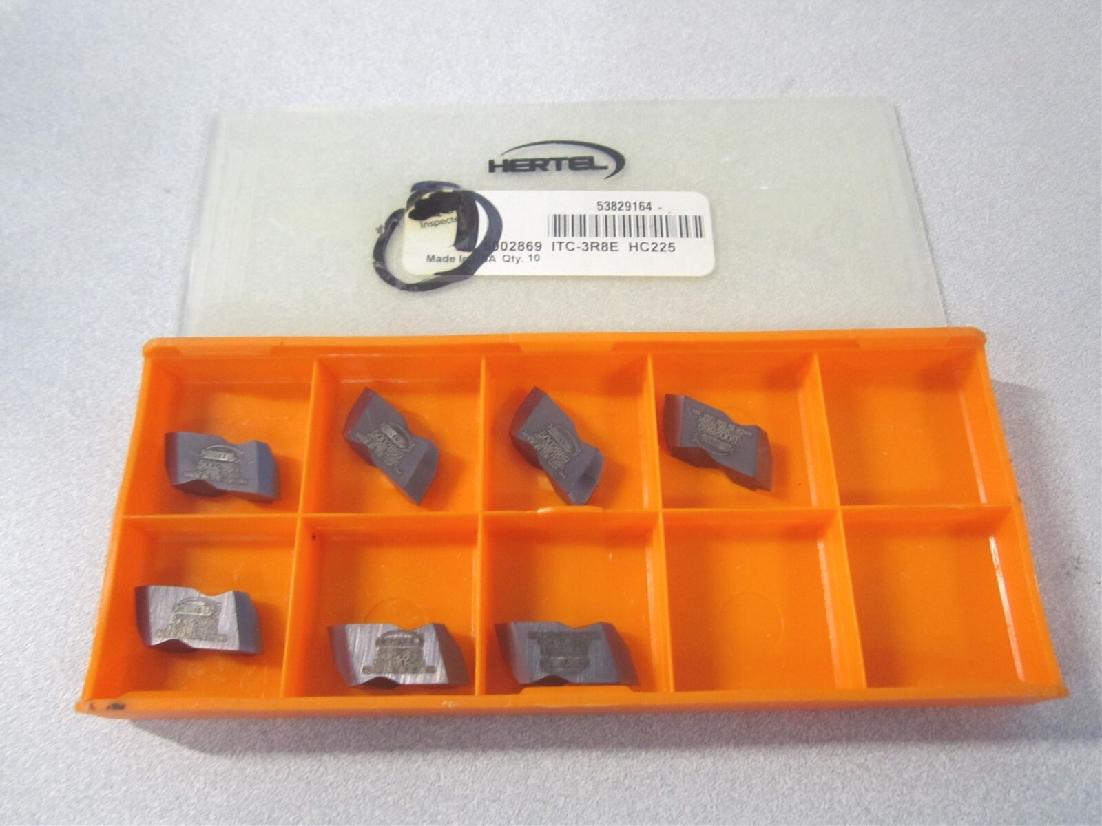 (5002869) ITC3R8E HC225 Carbide TiAlN RH Threading Insert – Pack of 7