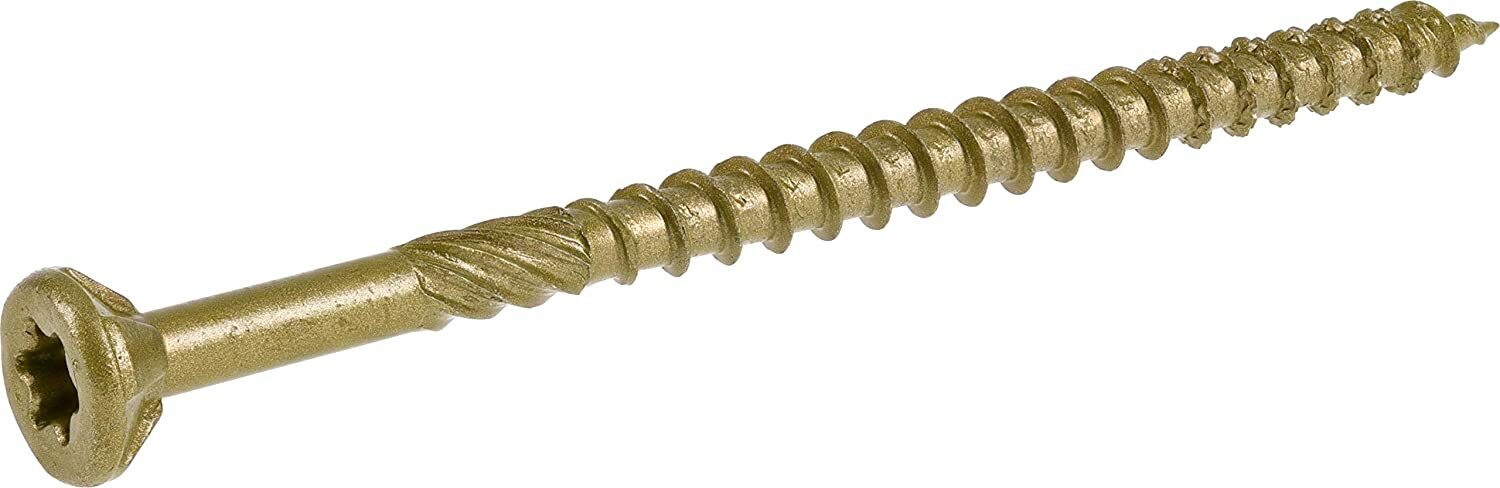 Power Pro 967788 Premium Exterior Wood Screws #9 x 3″ Rust Resistant (2000 Ct)