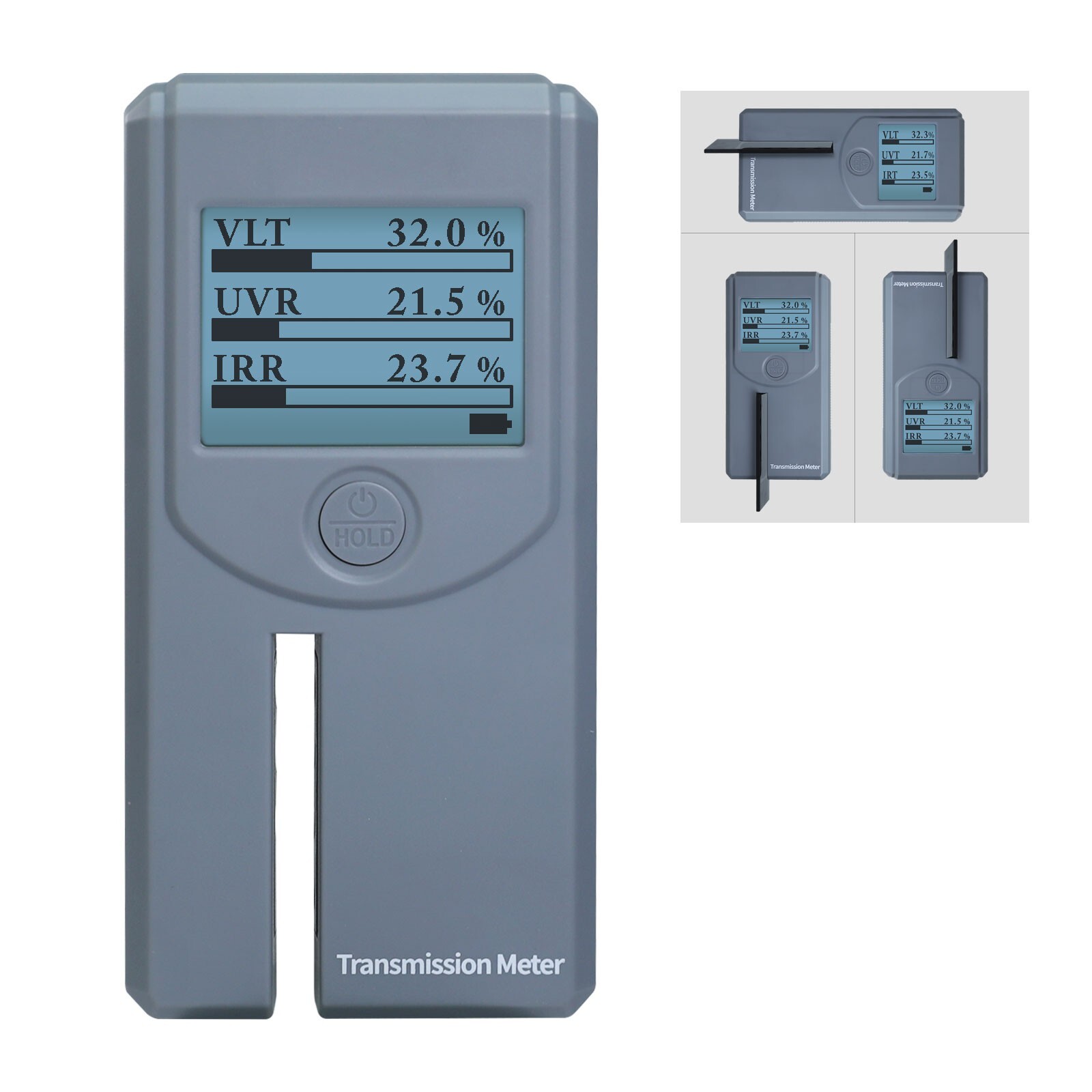 Window Tint Meter Portable Tool Visible Light, UV IR Measure Solar Film Car Tint