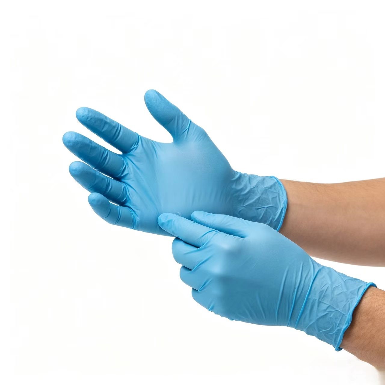 Disposable Blue Nitrile Exam Gloves 11″ 8mil Latex Free 50PCS Powder Free