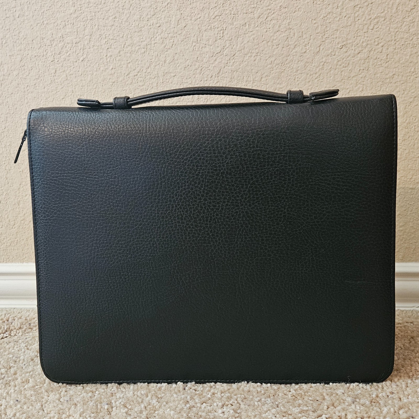 Executive Padfolio 3 Ring Binder Organizer Portfolio w/ Handle Zip Case
