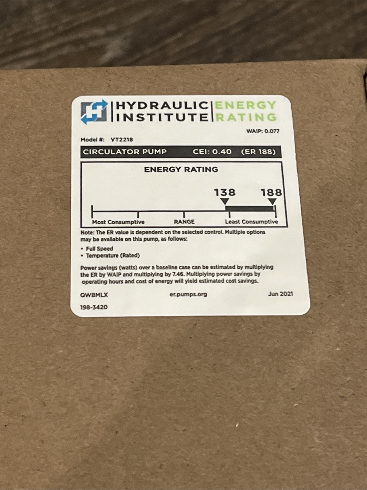 Taco VT2218-HY2-FC1A00 ECM High-Efficiency Circulator Cast Iron Flanged