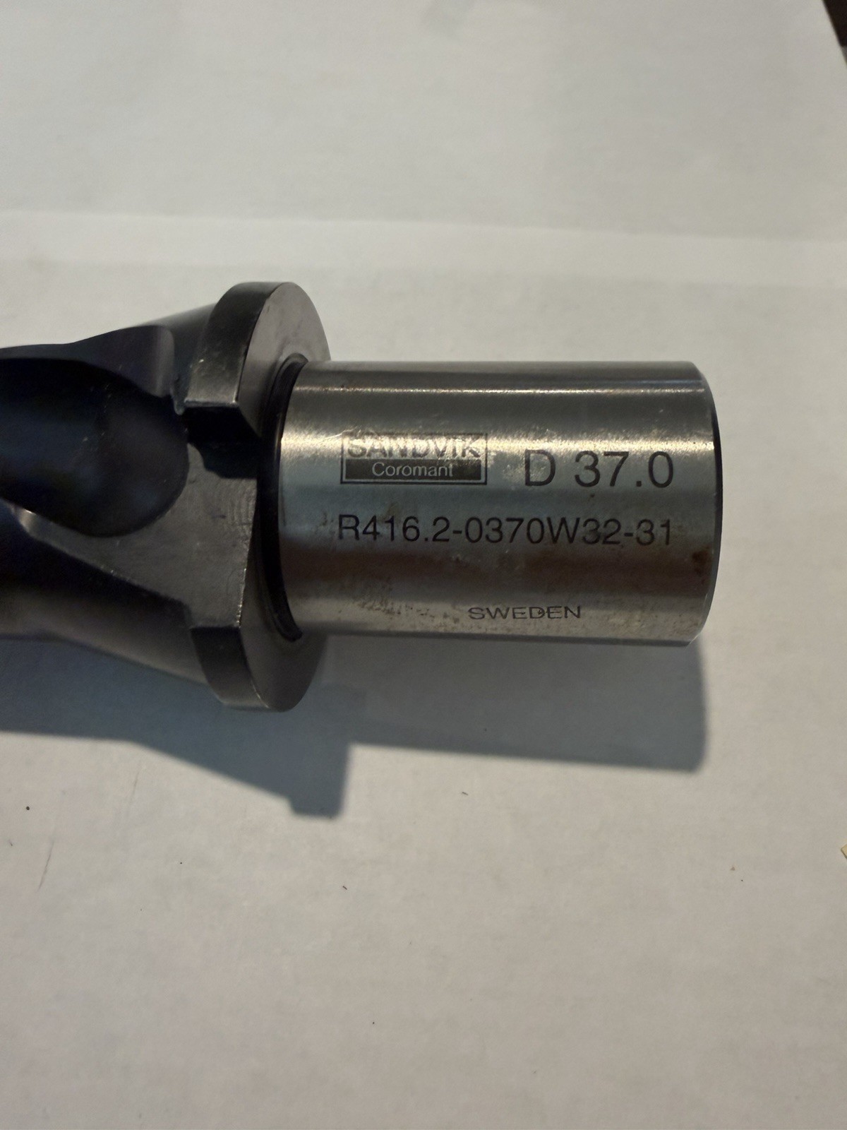 Sandvik Coromant R416.2-0370W32-31 37.0mm Drill, D37.0, Made in Sweden