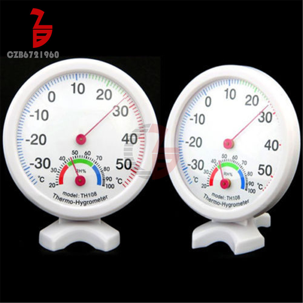 Large Dial Indoor Hygrometer Humidity Thermometer Temp Temperature Meter TH108