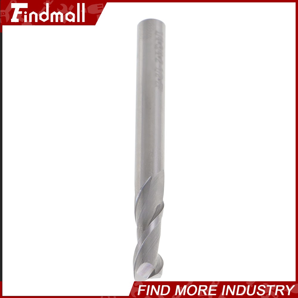 Findmall 5 PCS 1/4″ 2 FLUTE CARBIDE END MILL